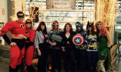 members of ACTSS dressed up as superheroes